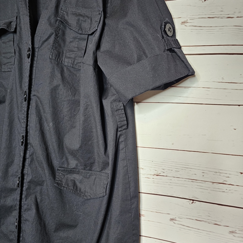 Sandro Woman Black Button Dress - Picture 10 of 10